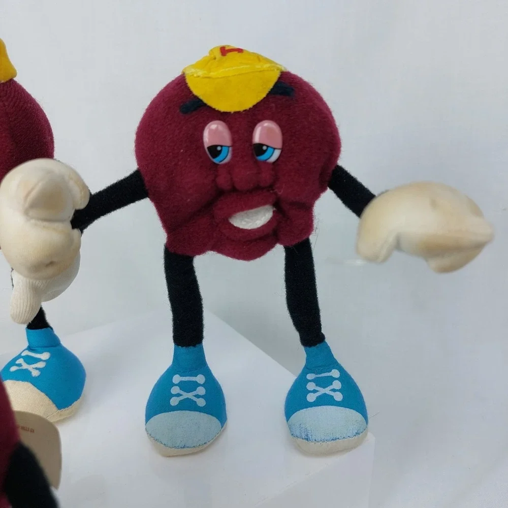Vintage Lot of 3 California Raisins‎ Band 1988 Applause Bendable Plush